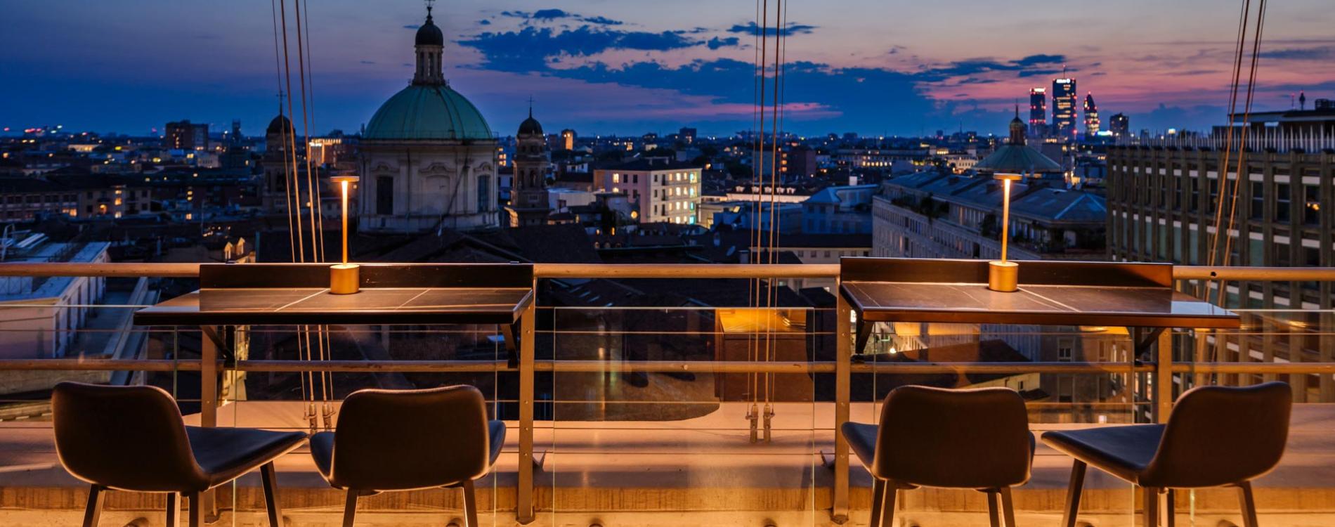 The Square Milano Duomo In Milan Italy Preferred Hotels Resorts   The Roof Notte 